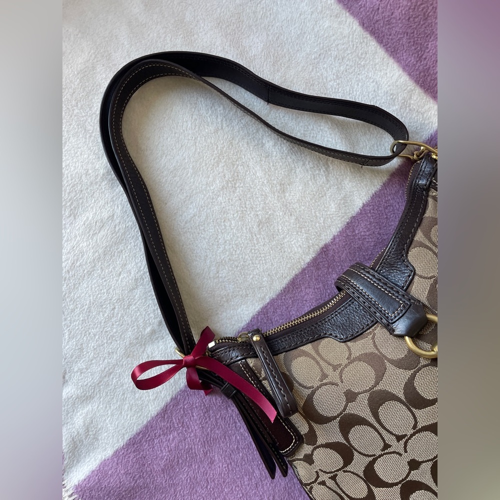 Coach Hampton Monogram Shoulder Bag - image 8